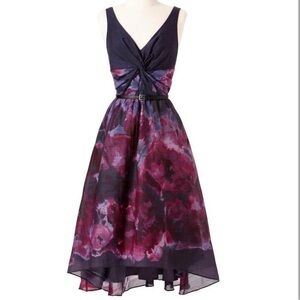 Neiman Marcus Lela Rose Watercolor Dress
